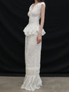 Mutedance 25 Spring/Summer Lace Top/Lace Skirt MD-MD25SS70-HOARY MD25SS69